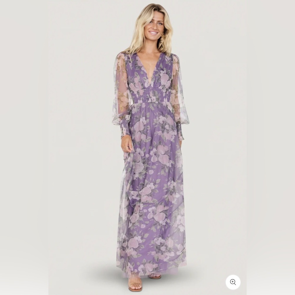 LAYLA TULLE MAXI DRESS - Picture 2 of 4
